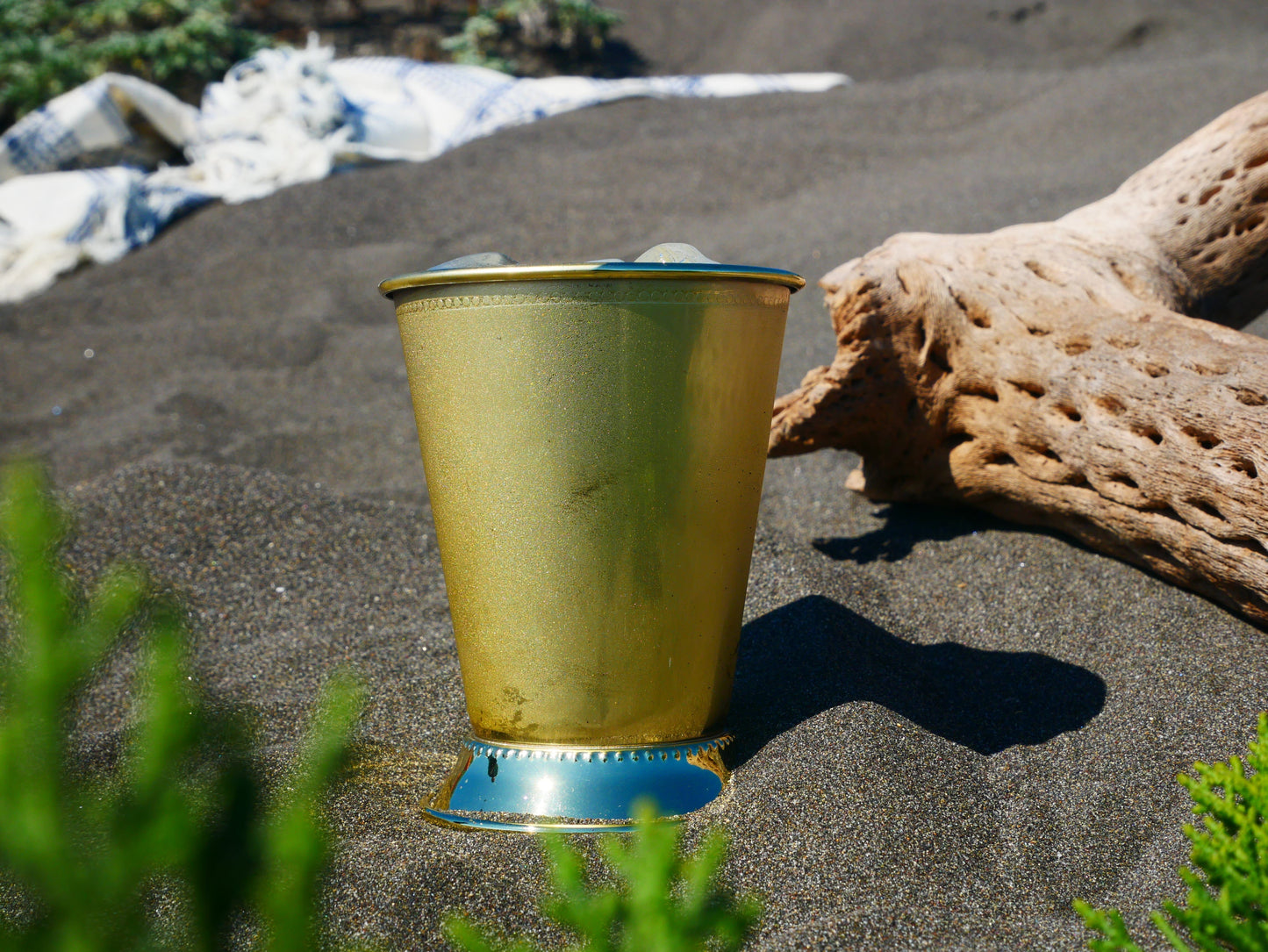 Golden Cocktail Glass