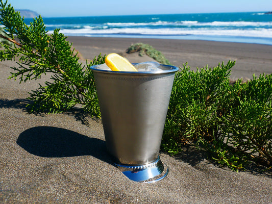 Silver Cocktail Glass