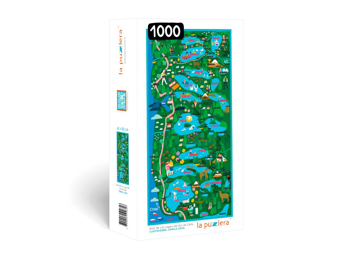 Puzzle Mapa Ruta de los Lagos