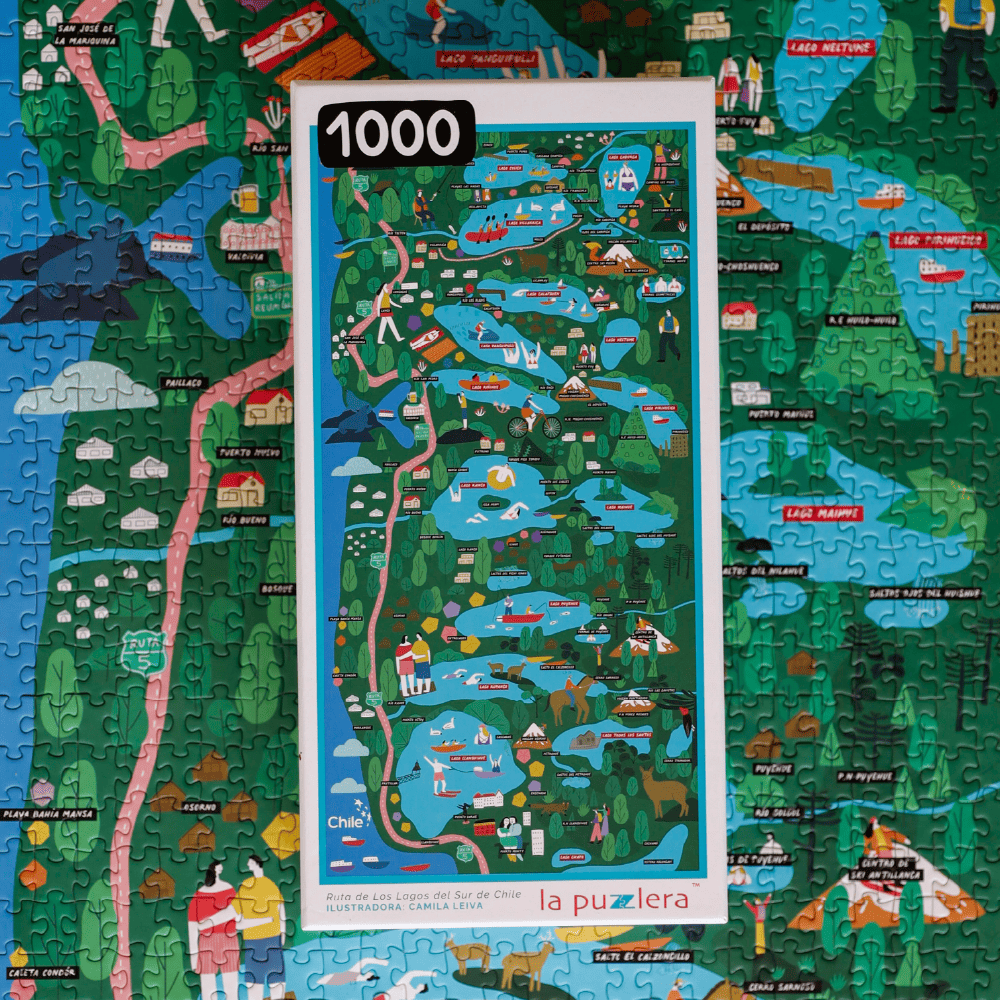 Puzzle Mapa Ruta de los Lagos