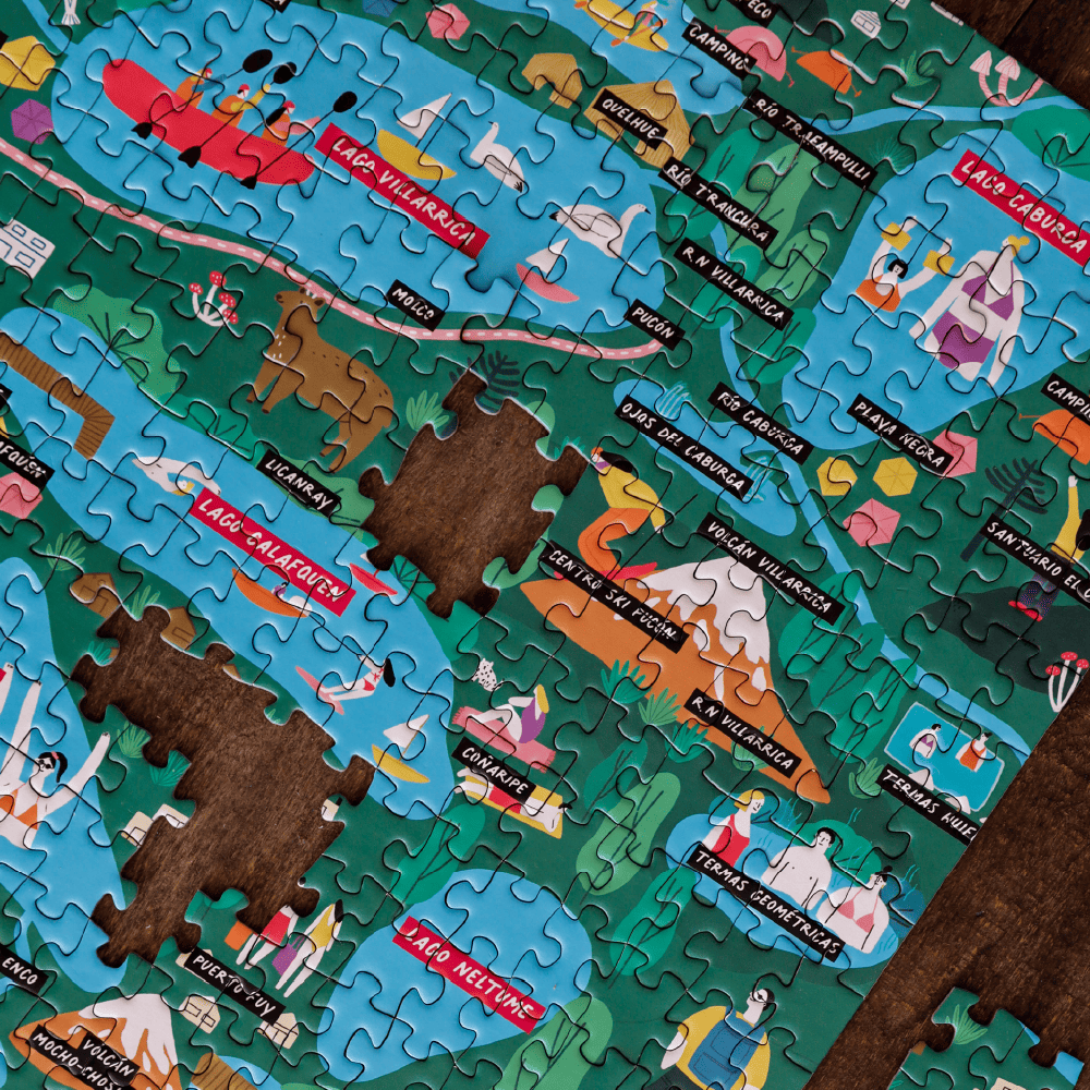 Puzzle Mapa Ruta de los Lagos