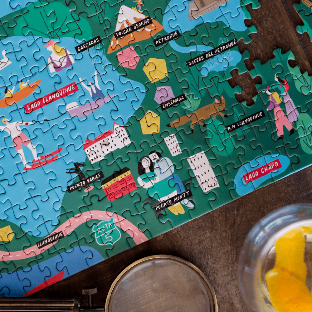 Puzzle Mapa Ruta de los Lagos