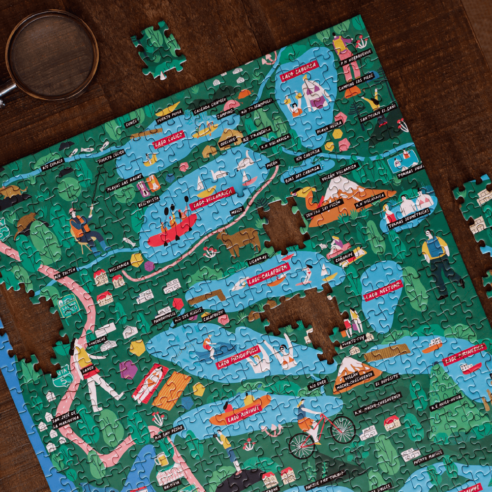 Puzzle Mapa Ruta de los Lagos